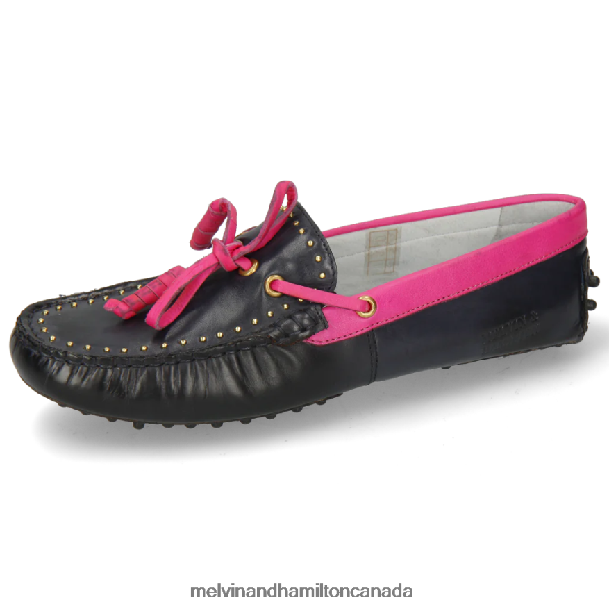 Women Melvin & Hamilton Blue Caroline 8 Loafers P4V68P1435
