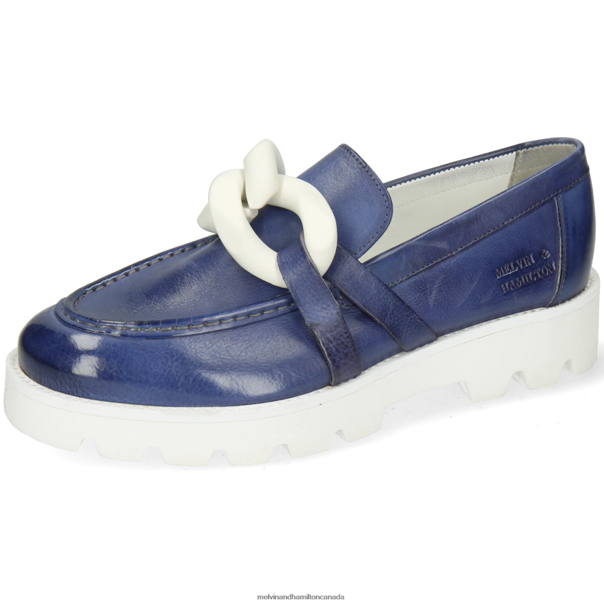 Women Melvin & Hamilton Blue Jade 32 Loafers P4V68P1442