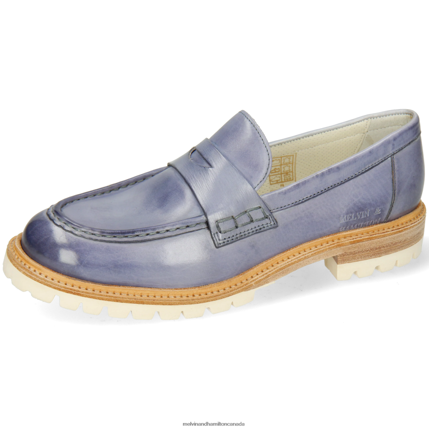 Women Melvin & Hamilton Blue Regine 6 Loafers P4V68P1379