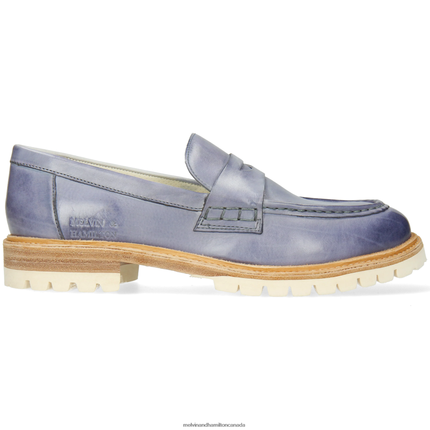 Women Melvin & Hamilton Blue Regine 6 Loafers P4V68P1379