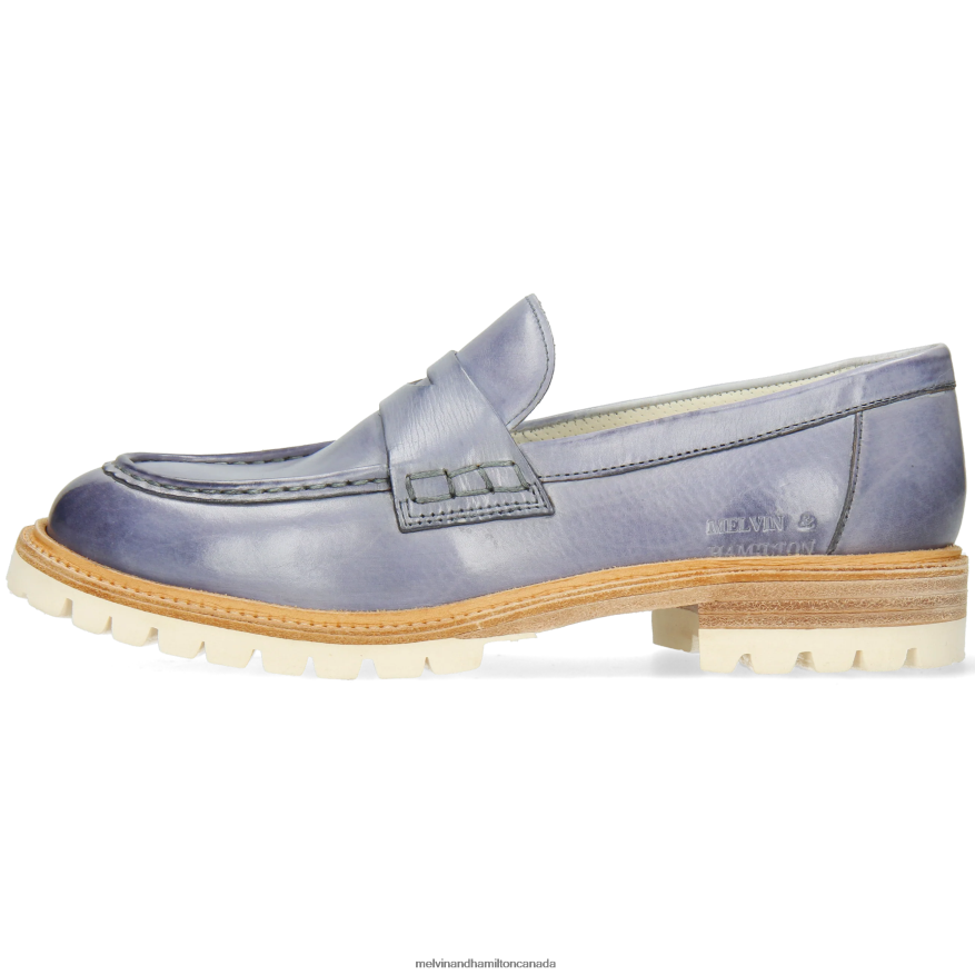 Women Melvin & Hamilton Blue Regine 6 Loafers P4V68P1379