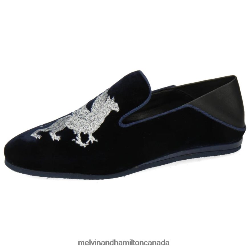 Women Melvin & Hamilton Blue Scarlett 37 Loafers P4V68P1433