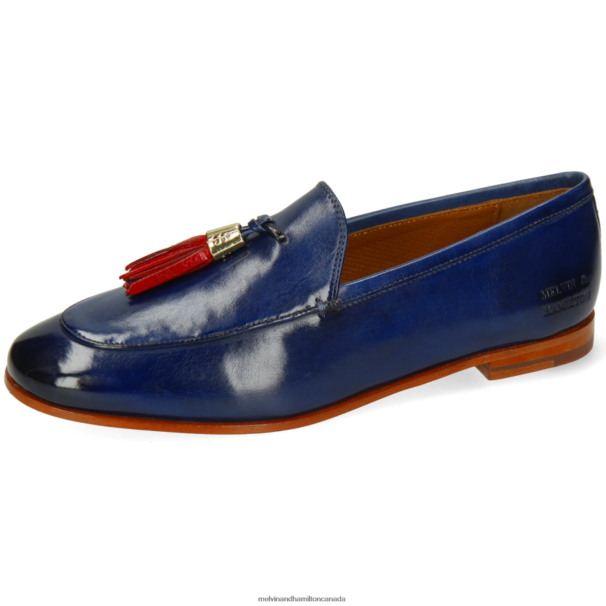 Women Melvin & Hamilton Blue Scarlett 48 Loafers P4V68P1404