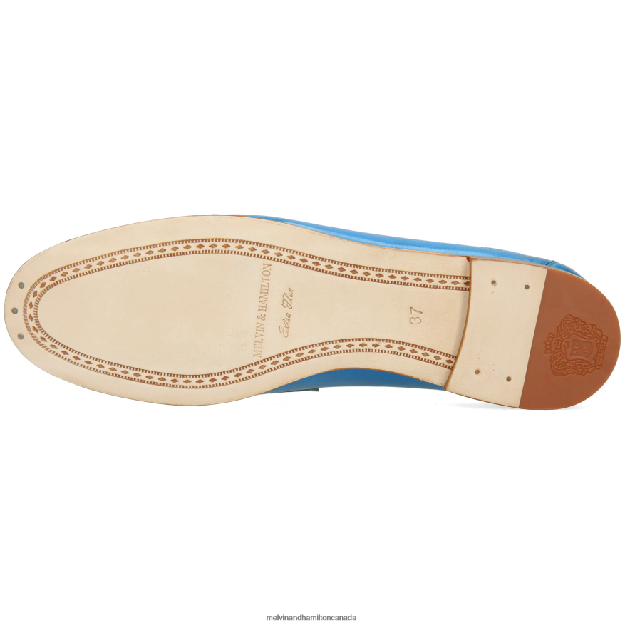 Women Melvin & Hamilton Blue Scarlett 70 Loafers P4V68P1363