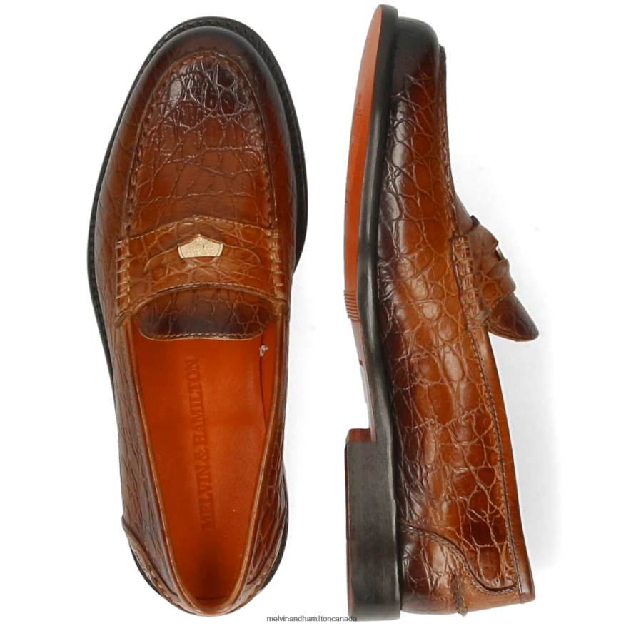 Women Melvin & Hamilton Brown Gianna 3 Loafers P4V68P1340