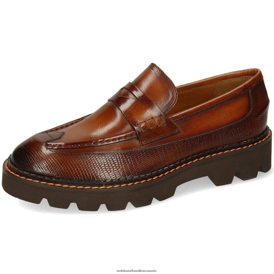 Women Melvin & Hamilton Brown Jade 43 Loafers P4V68P1415
