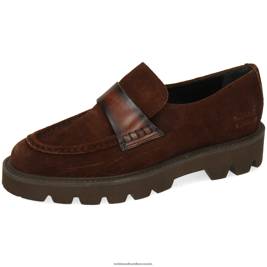 Women Melvin & Hamilton Brown Jade 58 Loafers P4V68P1347