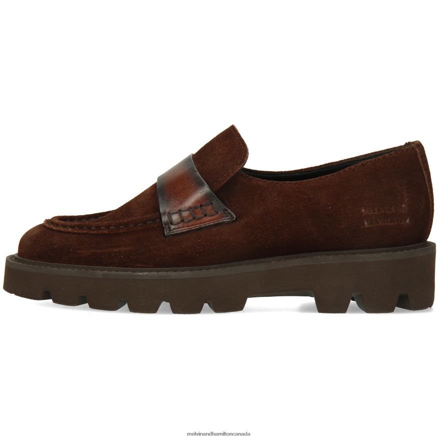 Women Melvin & Hamilton Brown Jade 58 Loafers P4V68P1347