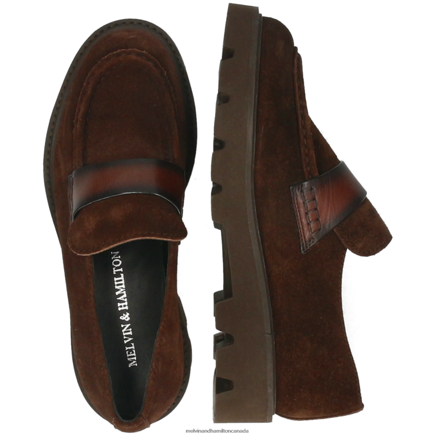 Women Melvin & Hamilton Brown Jade 58 Loafers P4V68P1347