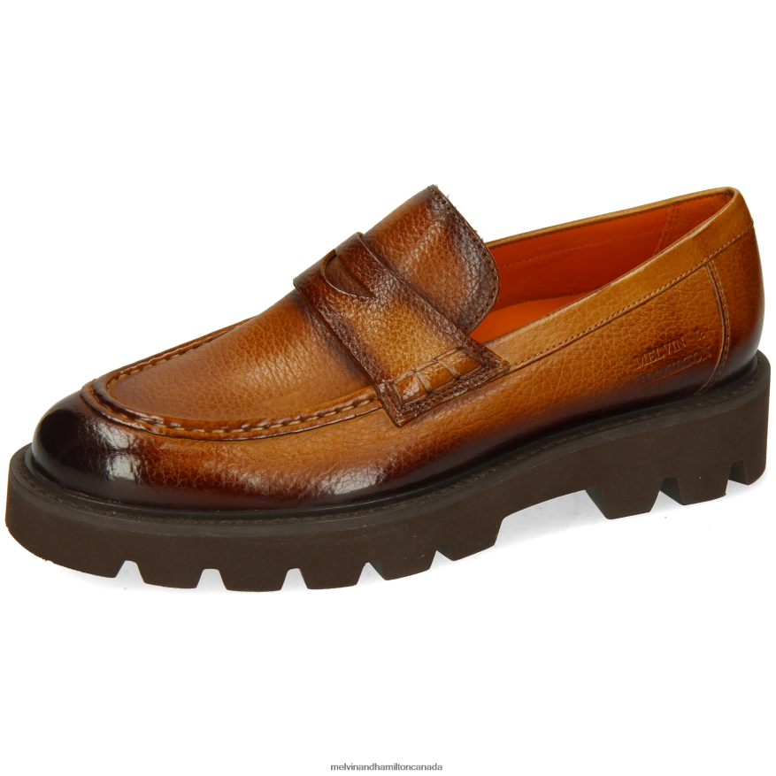 Women Melvin & Hamilton Brown Jade 6 Loafers P4V68P1321