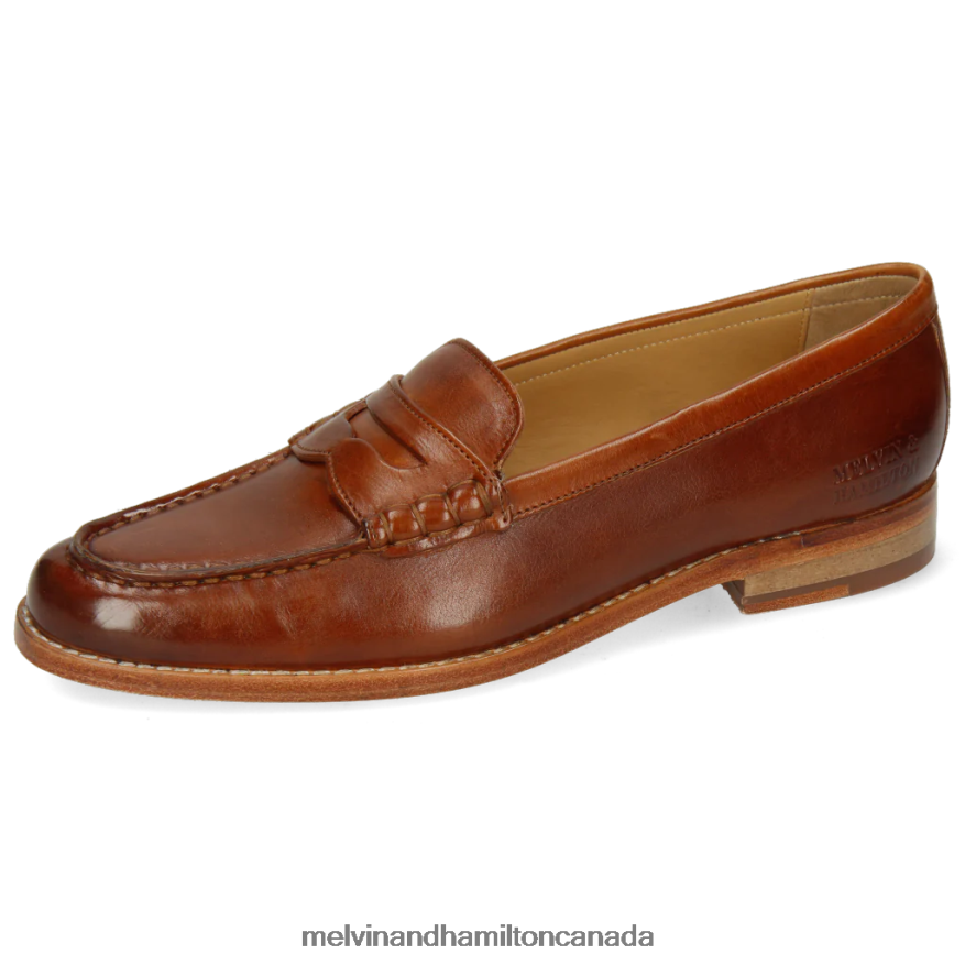 Women Melvin & Hamilton Brown Mia 1 Loafers P4V68P1472