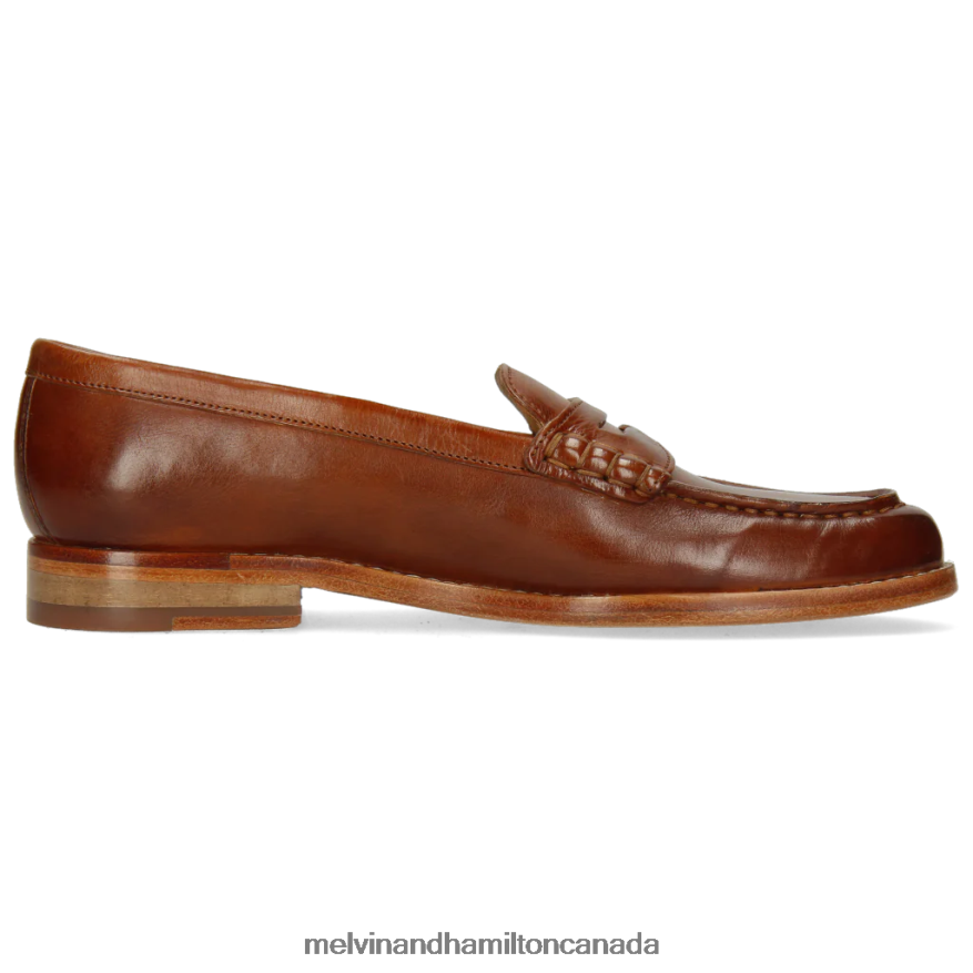 Women Melvin & Hamilton Brown Mia 1 Loafers P4V68P1472