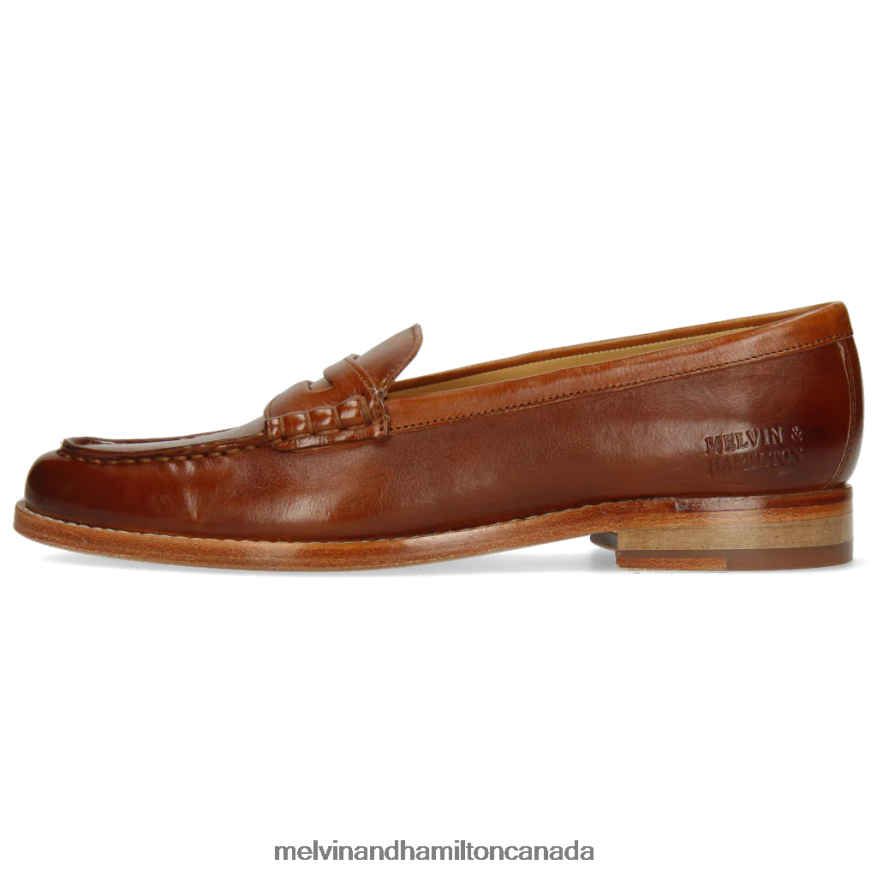Women Melvin & Hamilton Brown Mia 1 Loafers P4V68P1472