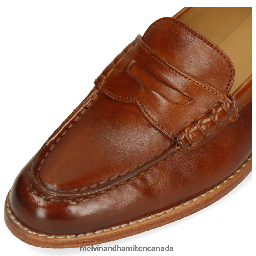 Women Melvin & Hamilton Brown Mia 1 Loafers P4V68P1472