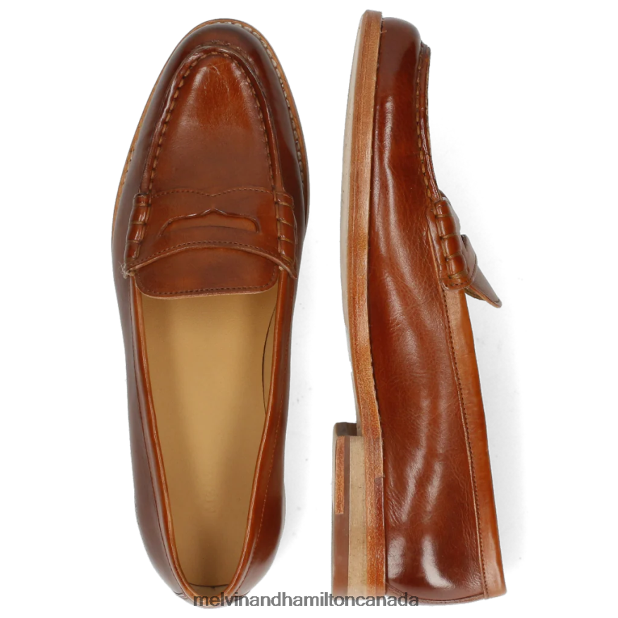 Women Melvin & Hamilton Brown Mia 1 Loafers P4V68P1472