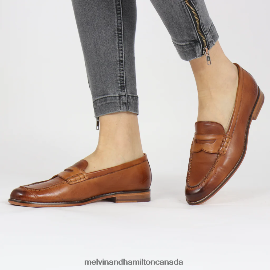 Women Melvin & Hamilton Brown Mia 1 Loafers P4V68P1472