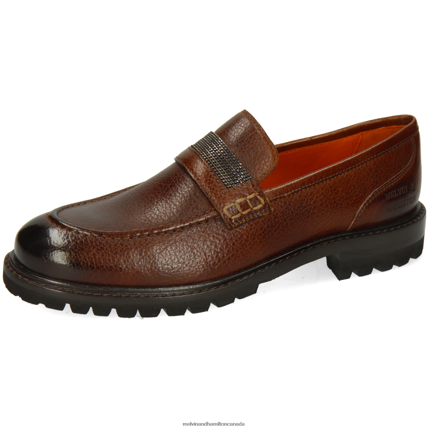 Women Melvin & Hamilton Brown Regine 14 Loafers P4V68P1371