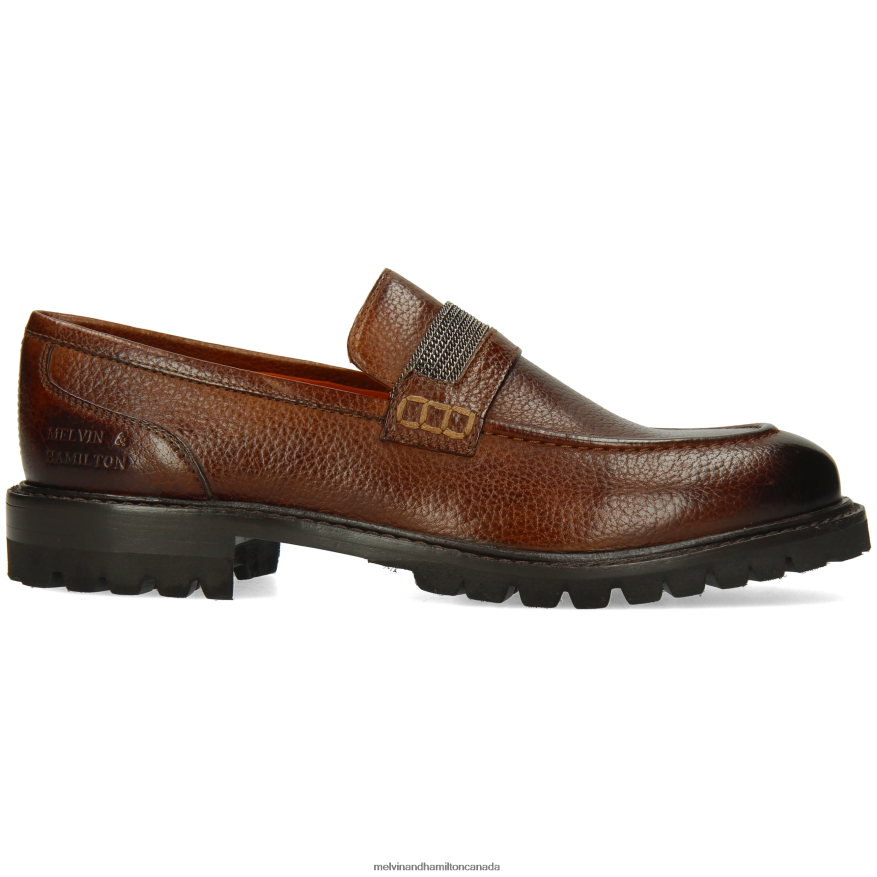 Women Melvin & Hamilton Brown Regine 14 Loafers P4V68P1371
