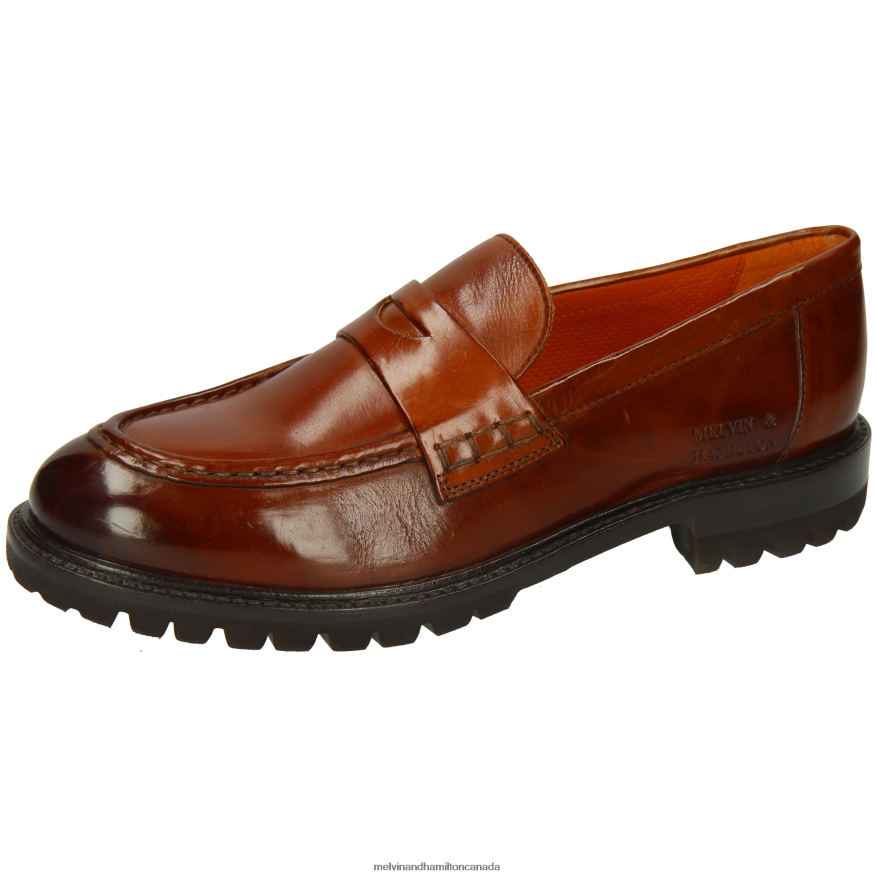 Women Melvin & Hamilton Brown Regine 6 Loafers P4V68P1312