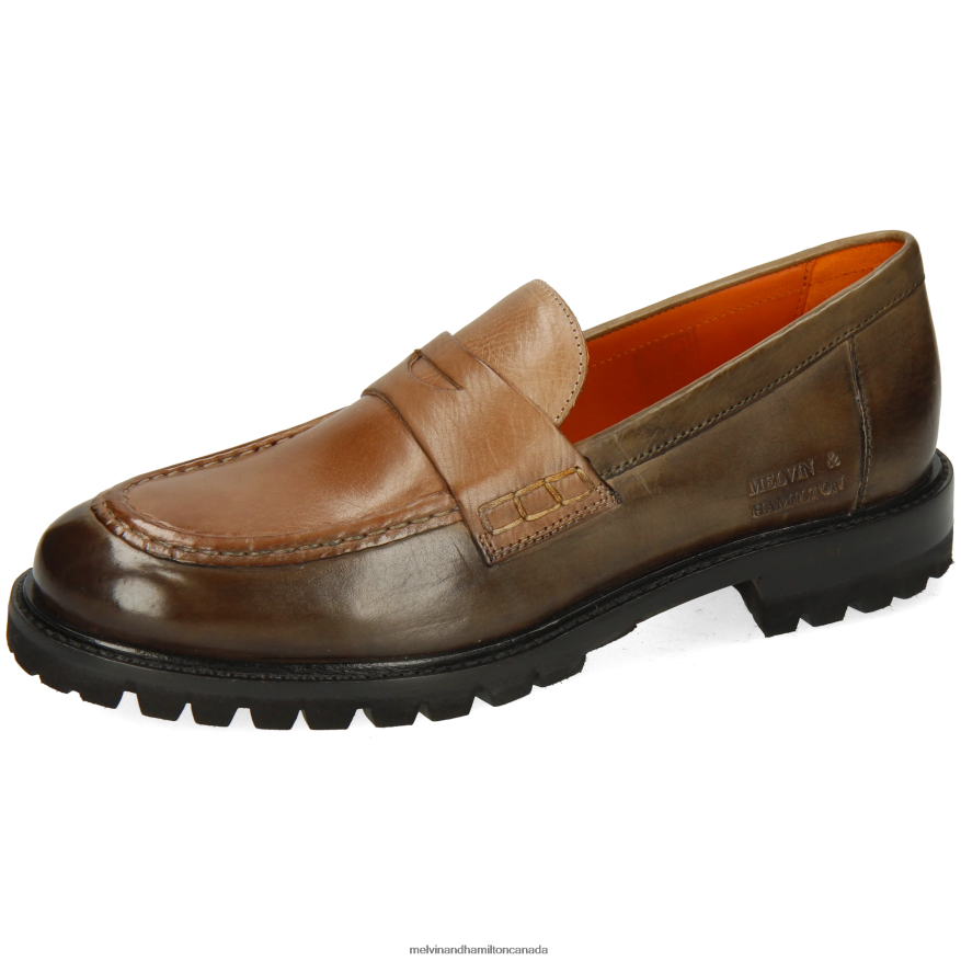 Women Melvin & Hamilton Brown Regine 6 Loafers P4V68P1384