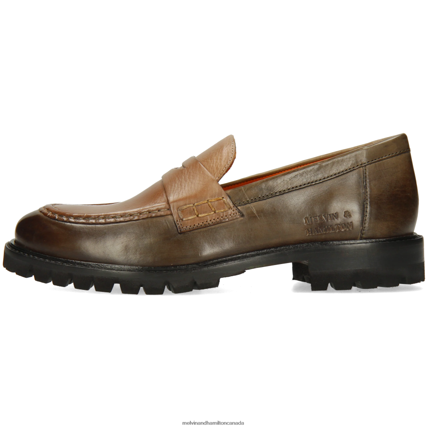 Women Melvin & Hamilton Brown Regine 6 Loafers P4V68P1384