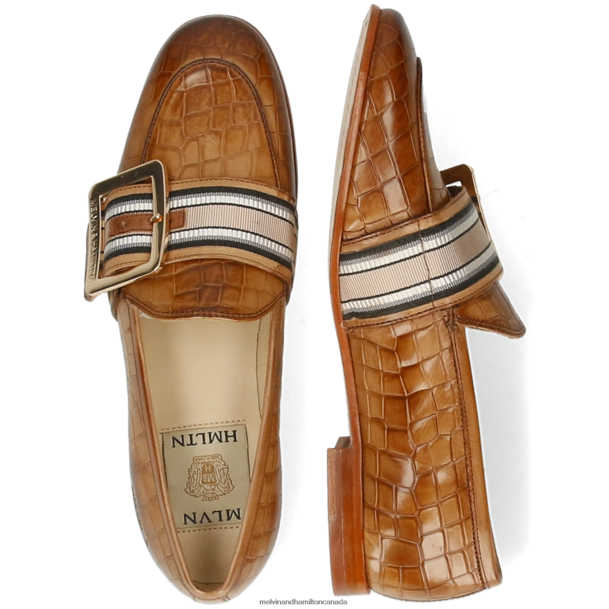 Women Melvin & Hamilton Brown Scarlett 21 Loafers P4V68P1324