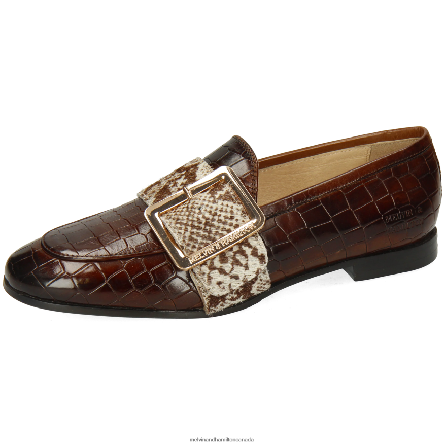Women Melvin & Hamilton Brown Scarlett 21 Loafers P4V68P1387