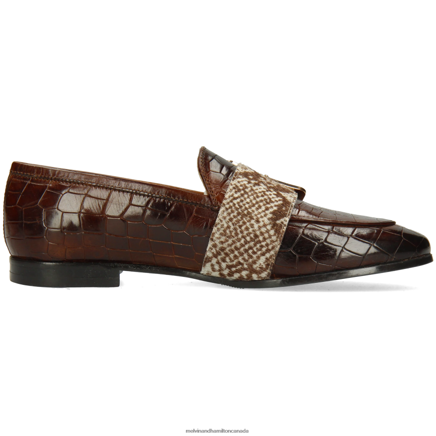 Women Melvin & Hamilton Brown Scarlett 21 Loafers P4V68P1387