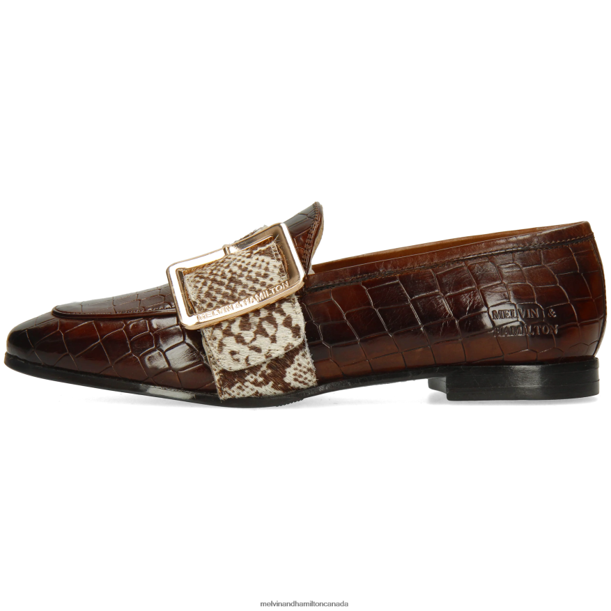 Women Melvin & Hamilton Brown Scarlett 21 Loafers P4V68P1387