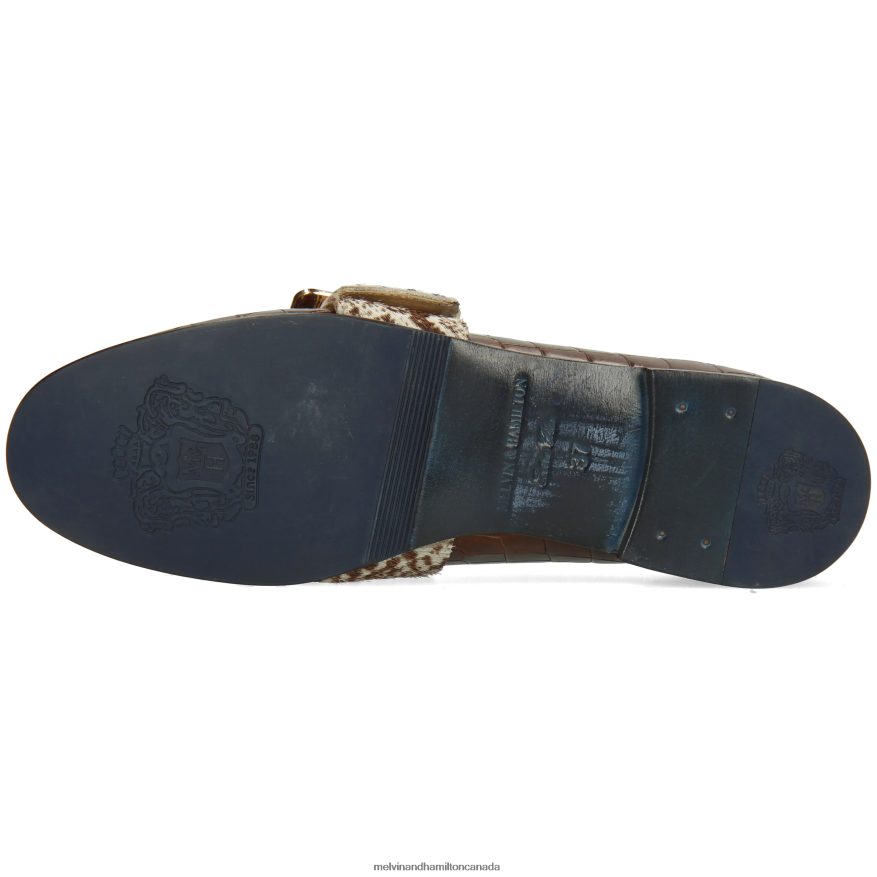 Women Melvin & Hamilton Brown Scarlett 21 Loafers P4V68P1387