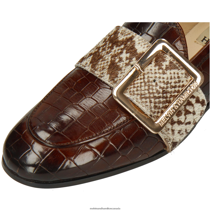 Women Melvin & Hamilton Brown Scarlett 21 Loafers P4V68P1387