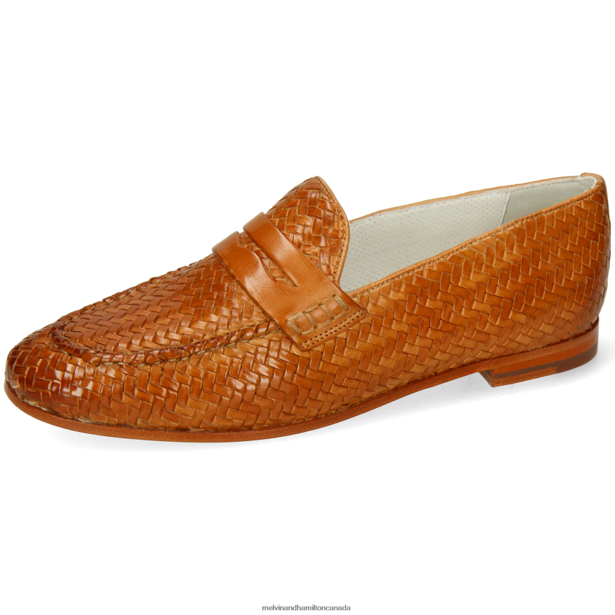 Women Melvin & Hamilton Brown Scarlett 52 Loafers P4V68P1378
