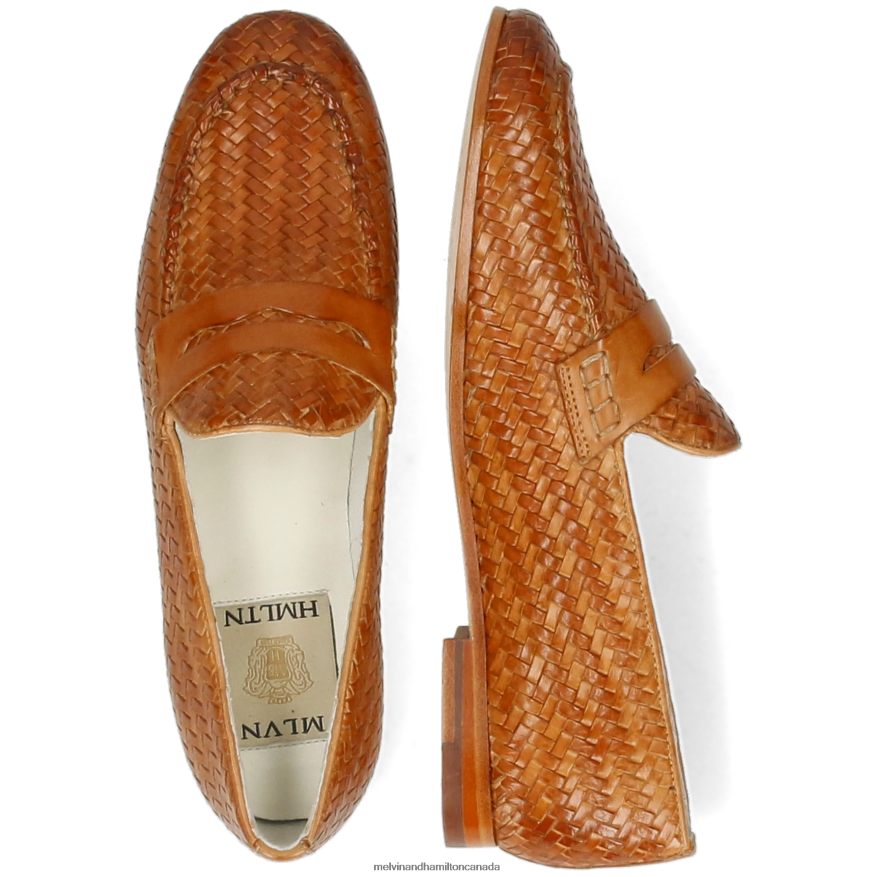 Women Melvin & Hamilton Brown Scarlett 52 Loafers P4V68P1378