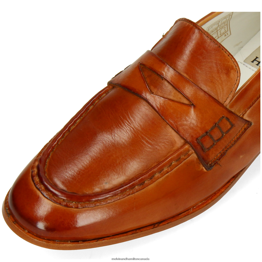 Women Melvin & Hamilton Brown Scarlett 70 Loafers P4V68P1329