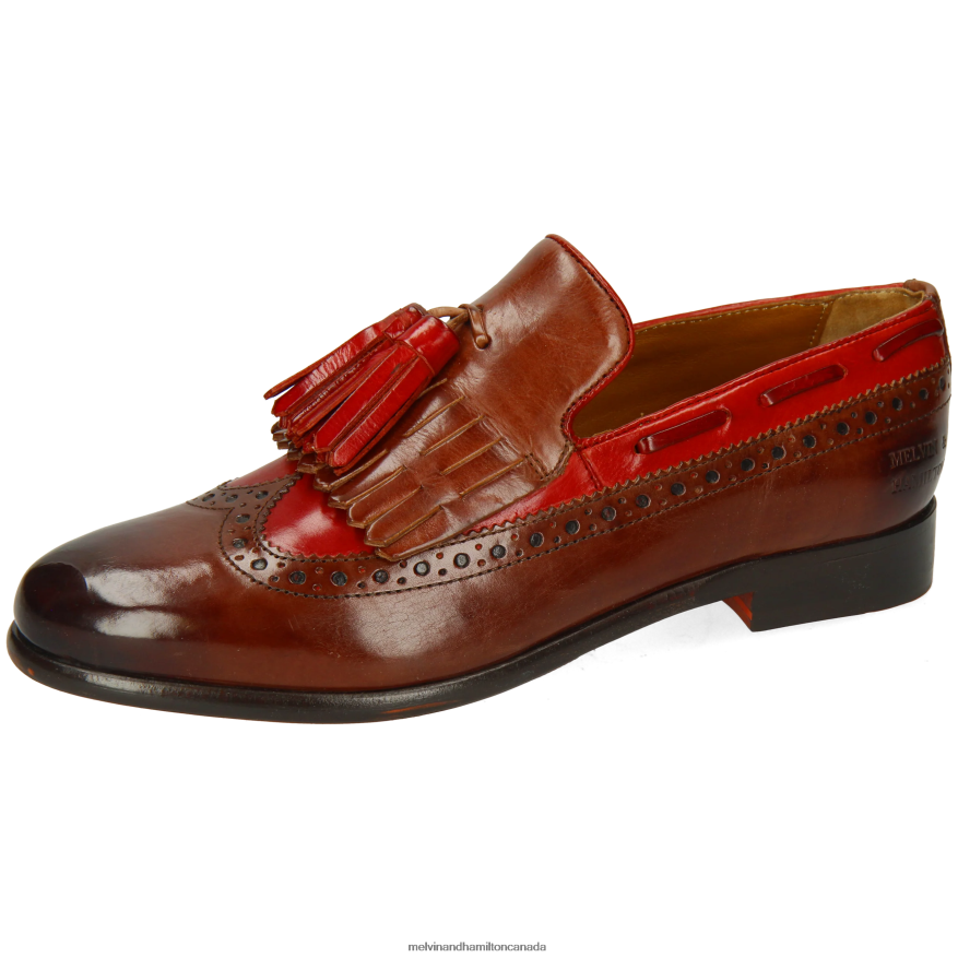 Women Melvin & Hamilton Brown Selina 3 Loafers P4V68P1316