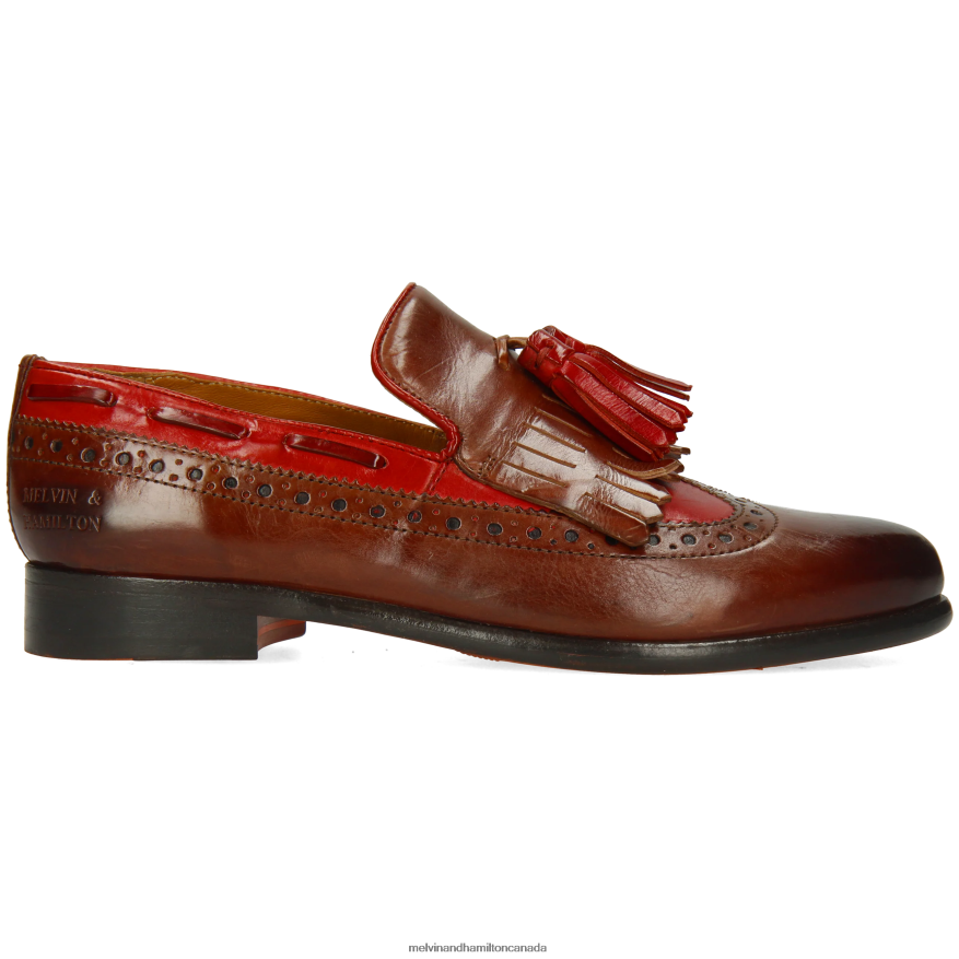 Women Melvin & Hamilton Brown Selina 3 Loafers P4V68P1316