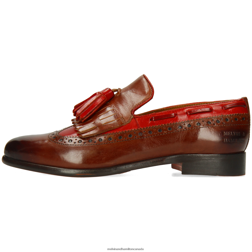 Women Melvin & Hamilton Brown Selina 3 Loafers P4V68P1316