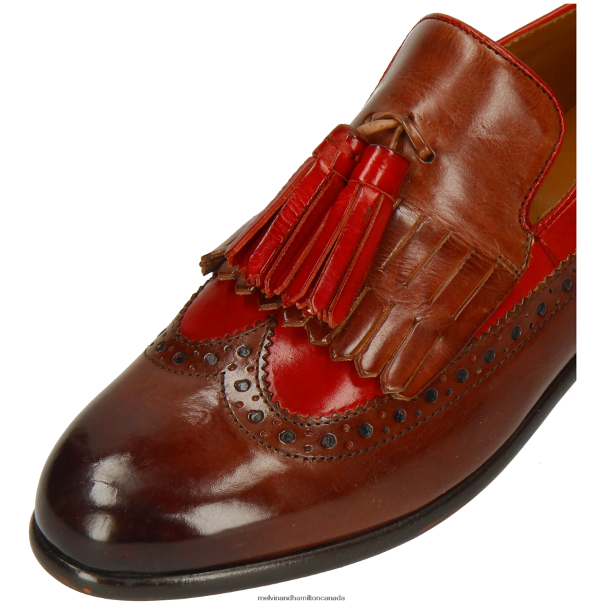 Women Melvin & Hamilton Brown Selina 3 Loafers P4V68P1316