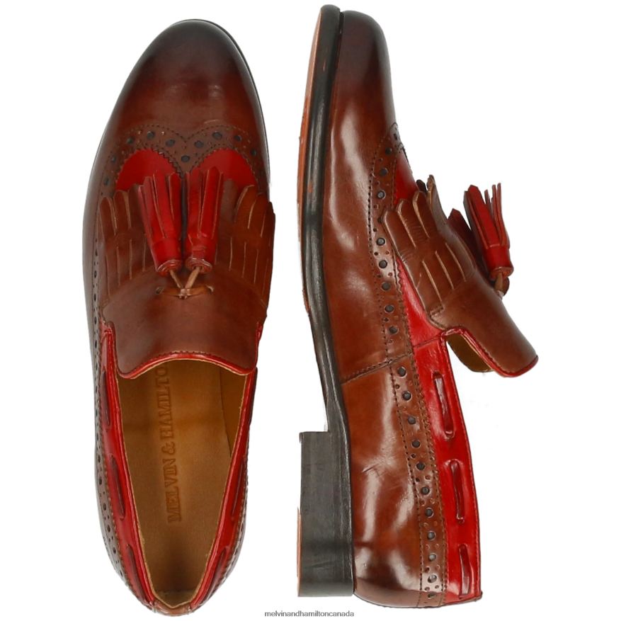 Women Melvin & Hamilton Brown Selina 3 Loafers P4V68P1316