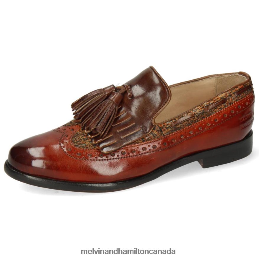 Women Melvin & Hamilton Brown Selina 3 Loafers P4V68P1431
