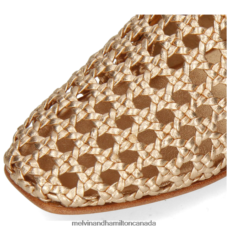 Women Melvin & Hamilton Gold Melly 7 Loafers P4V68P1430