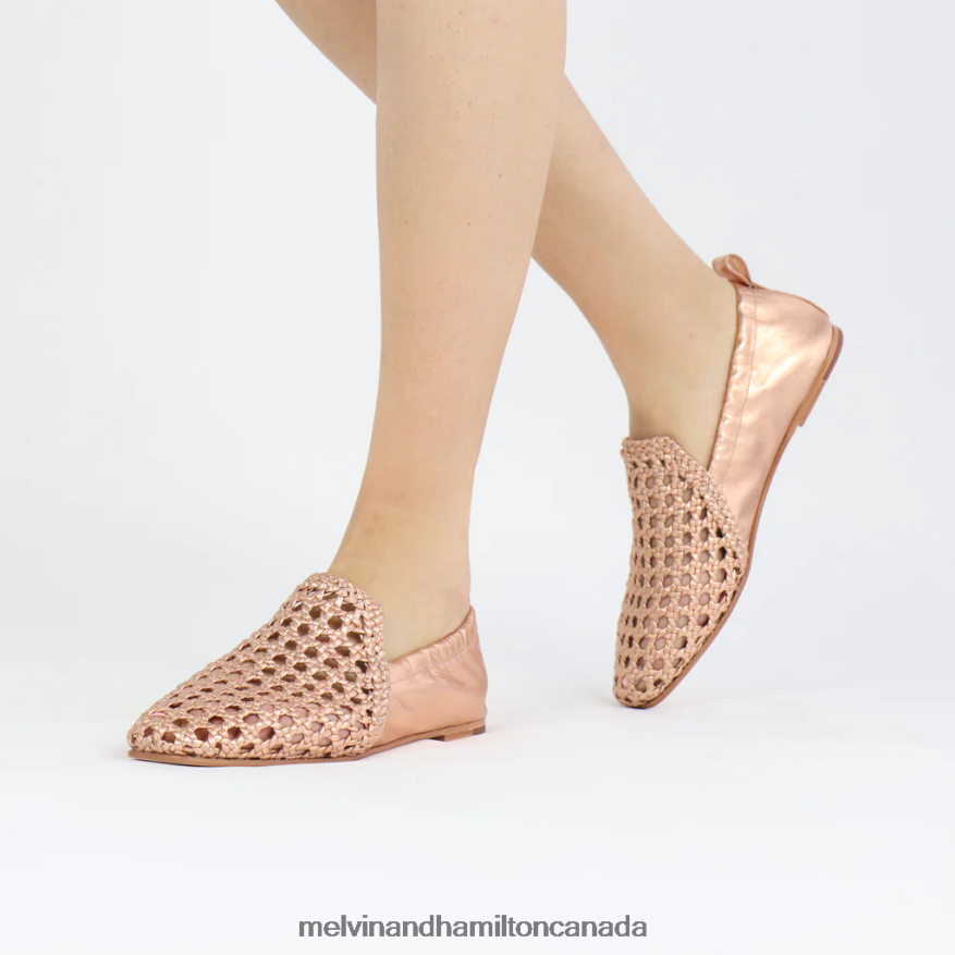 Women Melvin & Hamilton Gold Melly 7 Loafers P4V68P1430