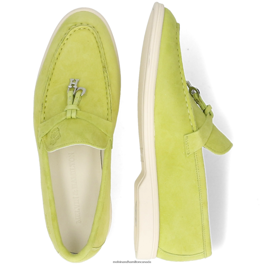 Women Melvin & Hamilton Green Adley 3 Loafers P4V68P1333