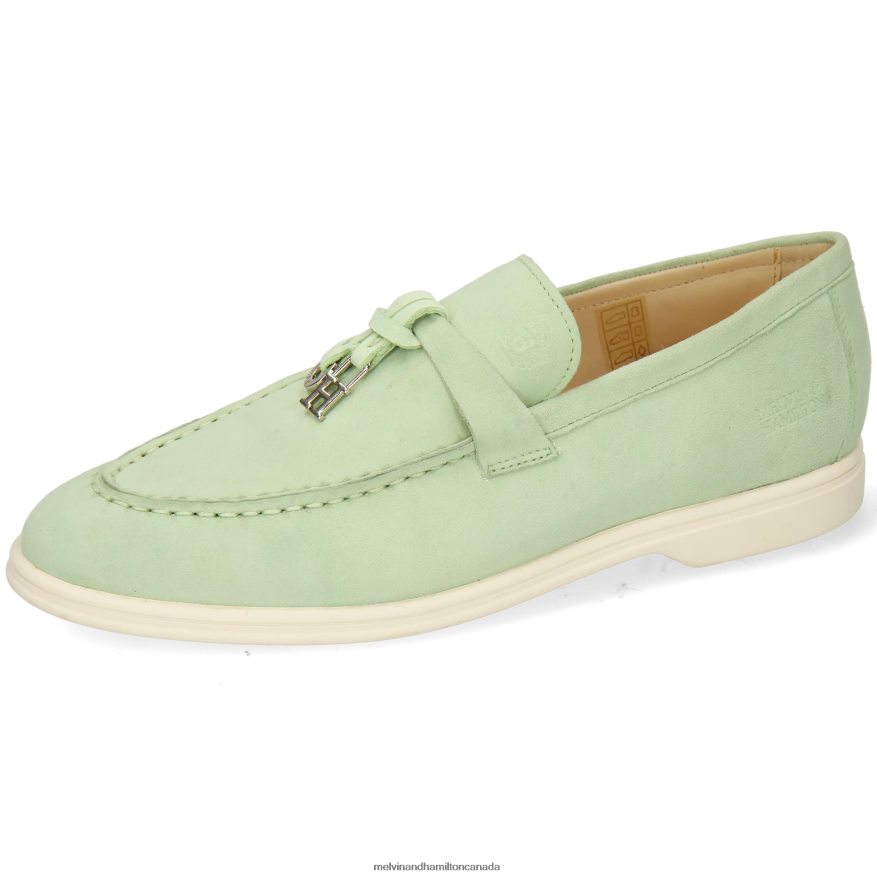 Women Melvin & Hamilton Green Adley 3 Loafers P4V68P1372