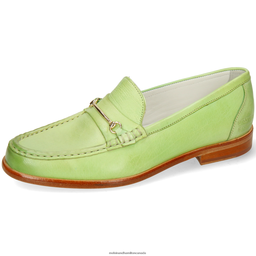 Women Melvin & Hamilton Green Gianna 1 Loafers P4V68P1336