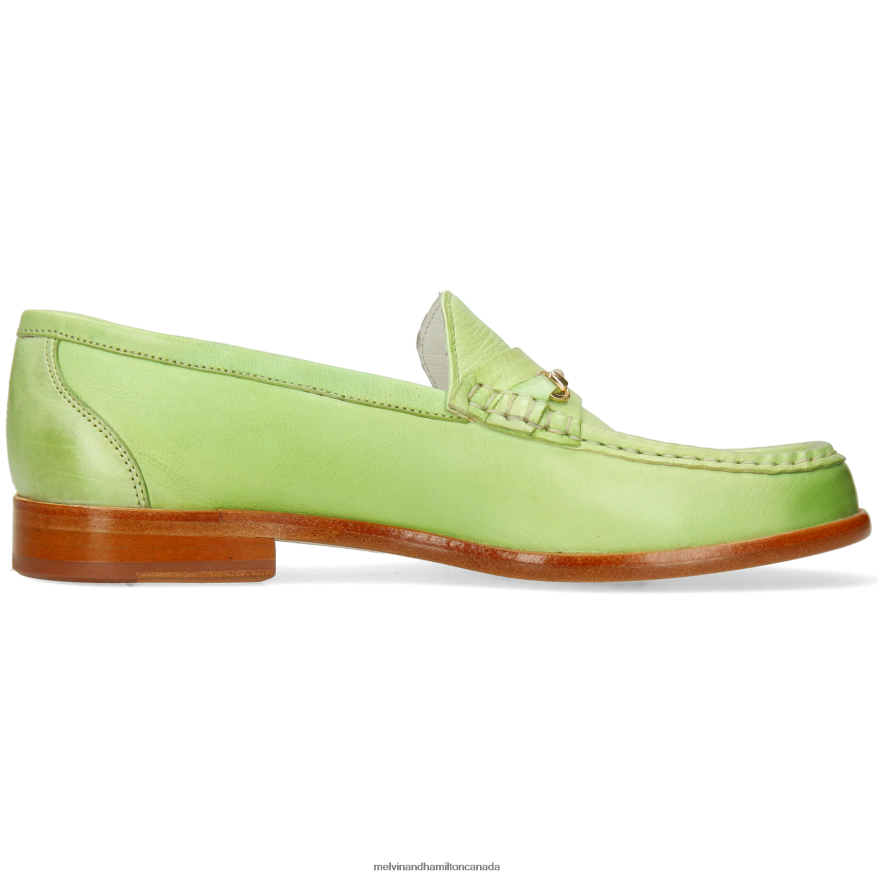 Women Melvin & Hamilton Green Gianna 1 Loafers P4V68P1336