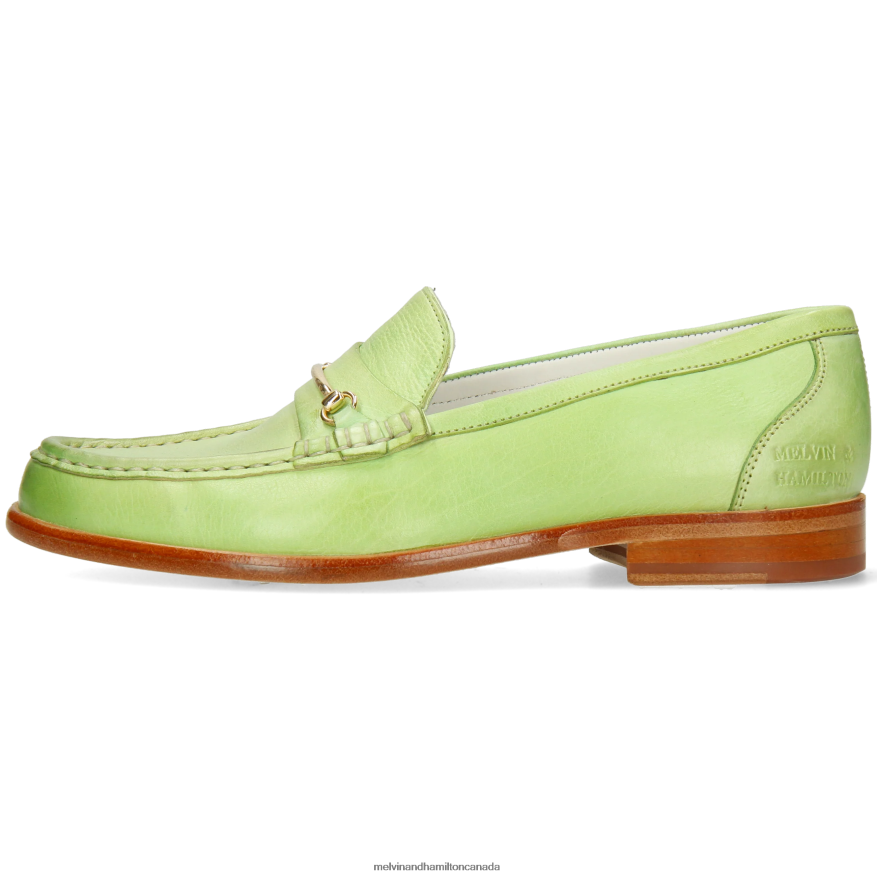Women Melvin & Hamilton Green Gianna 1 Loafers P4V68P1336