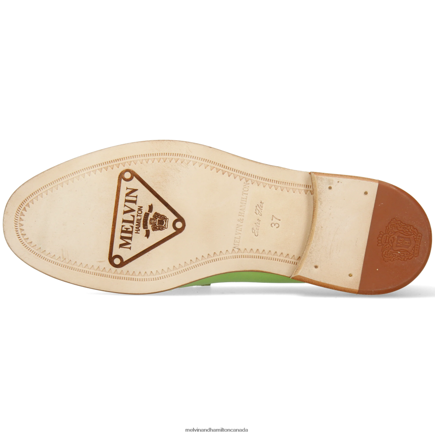Women Melvin & Hamilton Green Gianna 1 Loafers P4V68P1336