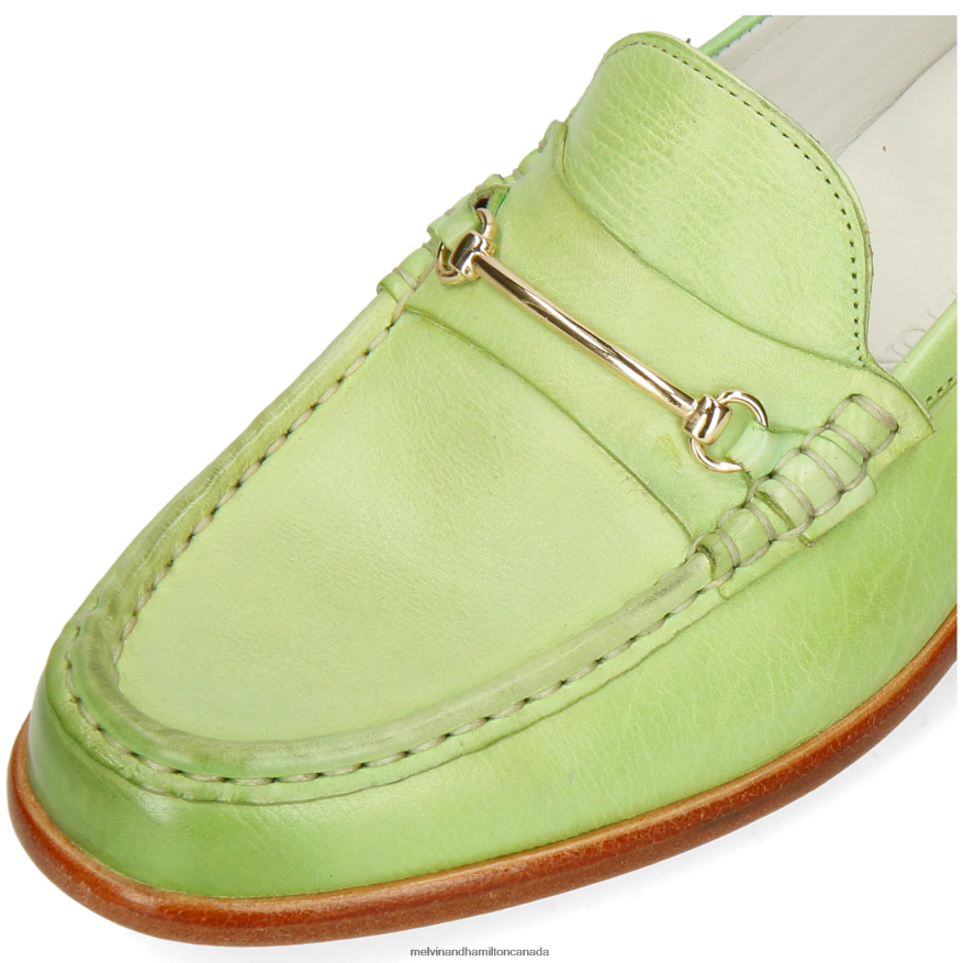 Women Melvin & Hamilton Green Gianna 1 Loafers P4V68P1336