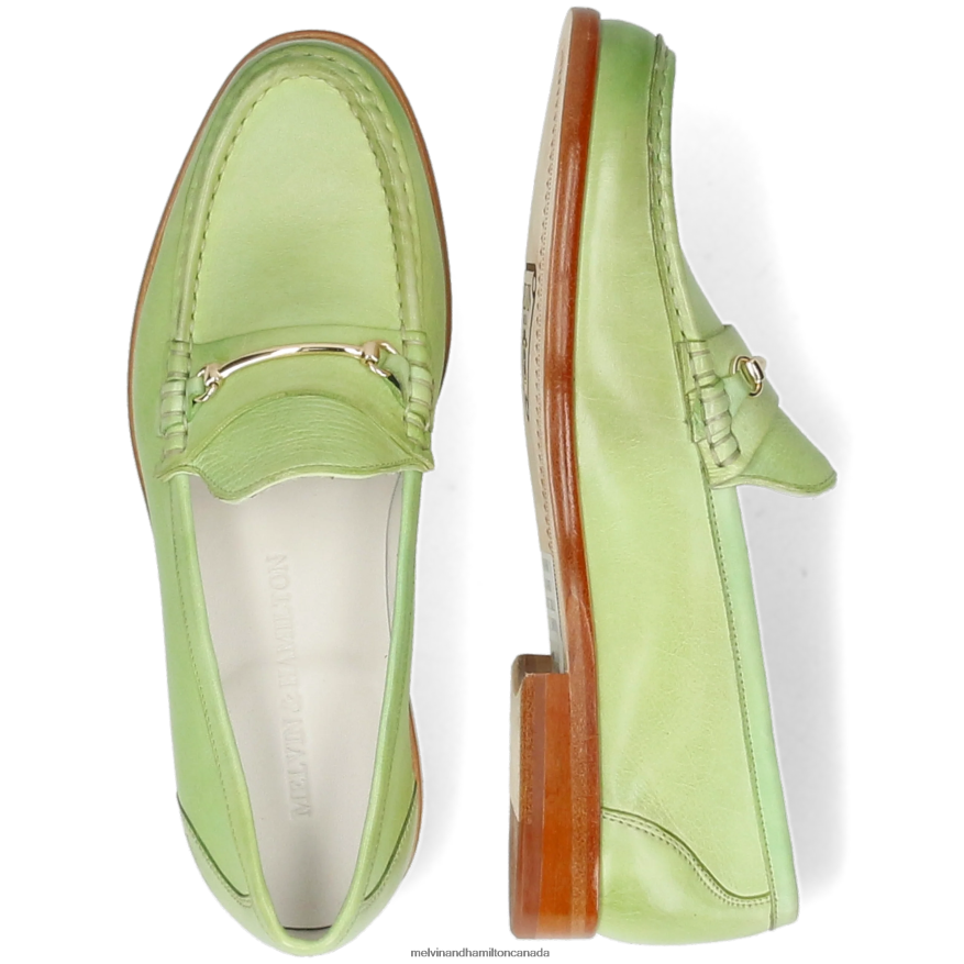 Women Melvin & Hamilton Green Gianna 1 Loafers P4V68P1336